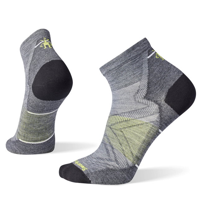 Șosete Merino alergare Smartwool Run - gri Medium Gray | Ankle | Zero Cushion