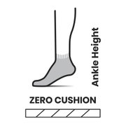 Șosete Merino alergare Smartwool Run - gri Medium Gray | Ankle | Zero Cushion