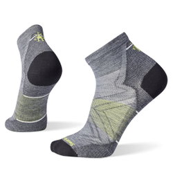Șosete Merino alergare Smartwool Run - gri Medium Gray | Ankle | Zero Cushion