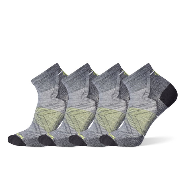 Șosete Merino alergare Smartwool Run - gri Medium Gray | Ankle | Zero Cushion
