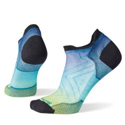Smartwool - sosete sport femei Run Ombre Print Zero Cushion Low Ankle socks - albastru verde negru