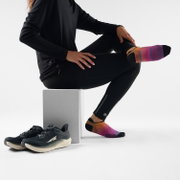Smartwool - sosete sport femei Run Ombre Print Zero Cushion Low Ankle socks - mov roz negru