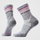 Șosete Merino alergare Smartwool Run Zero Cushion - gri Light Gray | Mid Crew | Zero Cushion