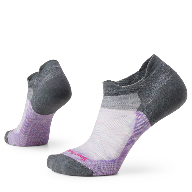 Smartwool - sosete sport femei Bike Zero Cushion Low Ankle socks - mov gri Eclipsa negru