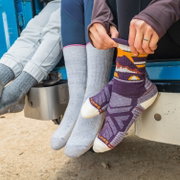 Șosete Merino hiking Smartwool Hike Mountain Moon - mov Purple Iris | Crew | Light Cushion