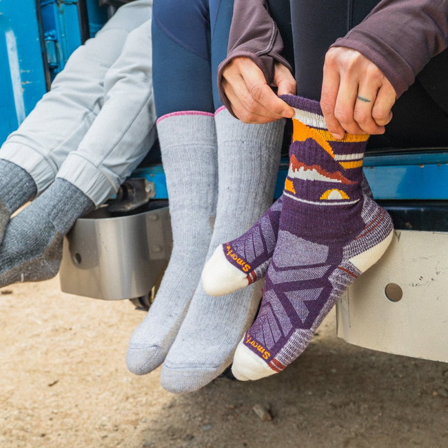 Șosete Merino hiking Smartwool Hike Mountain Moon - mov Purple Iris | Crew | Light Cushion
