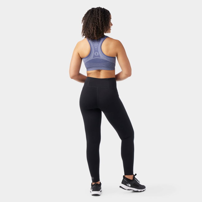 Bustieră sport Merino Smartwool Intraknit Racerback - albastru Nightfall Blue Heather