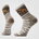 Șosete Merino hiking Smartwool Hike Bear Stripe - gri Ash | Mid Crew | Targeted Cushion