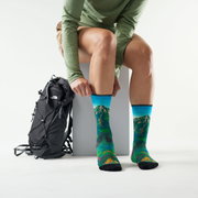 Șosete Merino hiking Smartwool Hike Mountain Lake - albastru Capri | Crew | Targeted Cushion