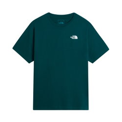 Tricou The North Face Evolution Box NSE Regular pentru bărbați - verde petrol Pacific Teal | poliester reciclat