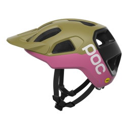 Cască MTB POC Cularis - Olivine Green Matt/Thulite Pink Matt
