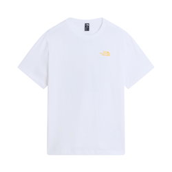 Tricou The North Face Pitch A Tent Relaxed pentru bărbați - alb White | bumbac 100%
