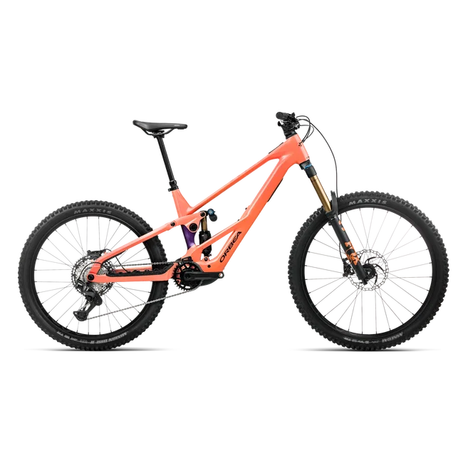 Orbea WILD LT H-TEAM Mullet Avinox M2S (2027) - bicicletă electrică eMTB Enduro - Wild Orange -Royal Plum (Gloss)
