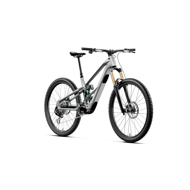 Orbea WILD LT M-TEAM RS Mullet Avinox M2S (2027) - bicicletă electrică eMTB Enduro - Smooth Silver (Matt) - Escape Green C. View (Gloss)