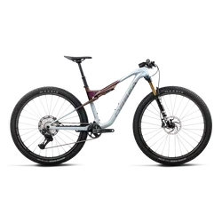 Orbea OIZ M10 (2027) - bicicletă MTB XC full suspension - Frozen Concrete - Sunset Carbon View (Matt)