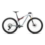 Orbea OIZ M10 (2027) - bicicletă MTB XC full suspension - Frozen Concrete - Sunset Carbon View (Matt)