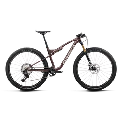 Orbea OIZ M10 (2027) - bicicletă MTB XC full suspension - Burning Ashes C. View (Matt) - Ivory White (Gloss)
