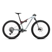 Orbea OIZ M10 AXS (2027) - bicicletă MTB XC full suspension - Frozen Concrete - Sunset Carbon View (Matt)