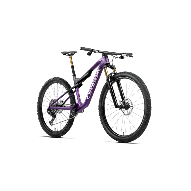 Orbea OIZ M-PRO (2027) - bicicletă MTB XC full suspension - Royal Plum - Diamond Black Carbon View (Matt)