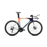 Orbea ORDU M30I LTD (2027) - bicicletă șosea triatlon - Halo Silver - Tanzanite C. View - Orange Cloud (Gloss)