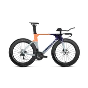 Orbea ORDU M20I LTD (2027) - bicicletă șosea triatlon - Halo Silver - Tanzanite C. View - Orange Cloud (Gloss)