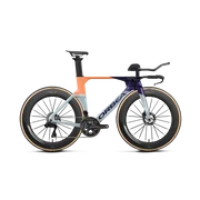 Orbea ORDU M10I LTD (2027) - bicicletă șosea triatlon - Halo Silver - Tanzanite C. View - Orange Cloud (Gloss)
