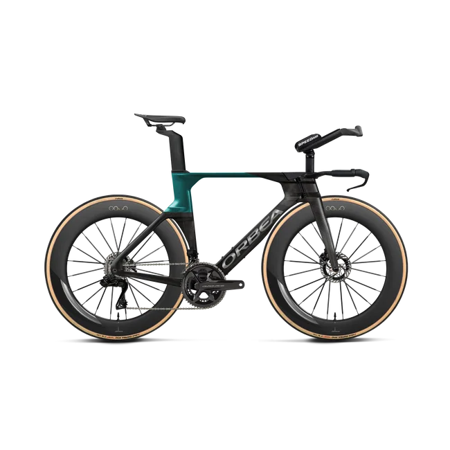 Orbea ORDU M10I LTD PWR UCI (2027) - bicicletă șosea triatlon - Diamond Carbon View (Matt) - Evasion Green (Gloss)