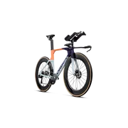 Orbea ORDU M10I LTD PWR UCI (2027) - bicicletă șosea triatlon - Halo Silver - Tanzanite C. View - Orange Cloud (Gloss)