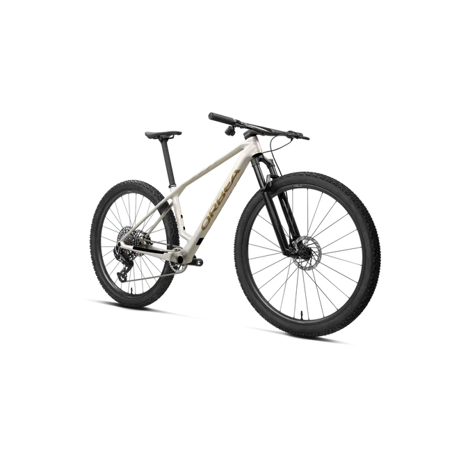 Orbea ALMA M-PRO (2027) - bicicletă MTB XC hardtail - Golden White - Titan Gold (Matt)
