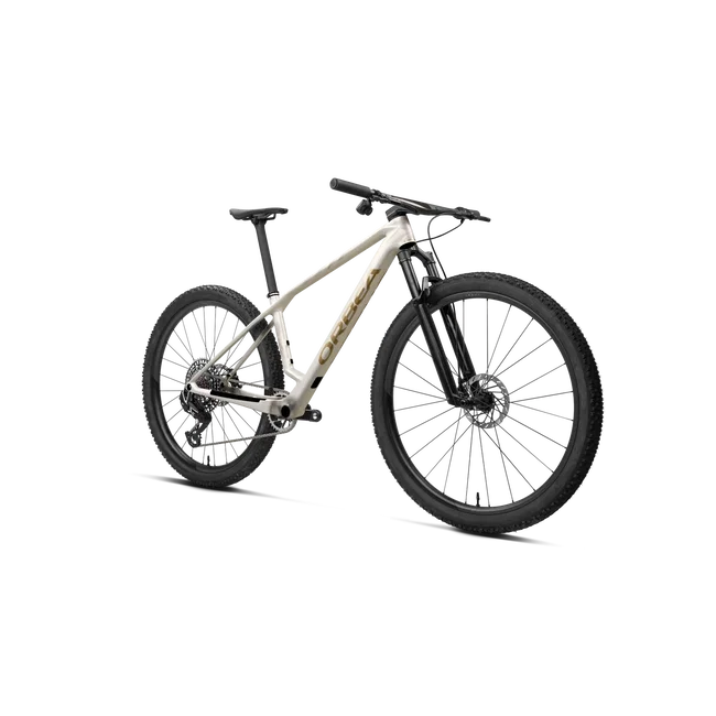 Orbea ALMA M-TEAM AXS (2027) - bicicletă MTB XC hardtail - Golden White - Titan Gold (Matt)