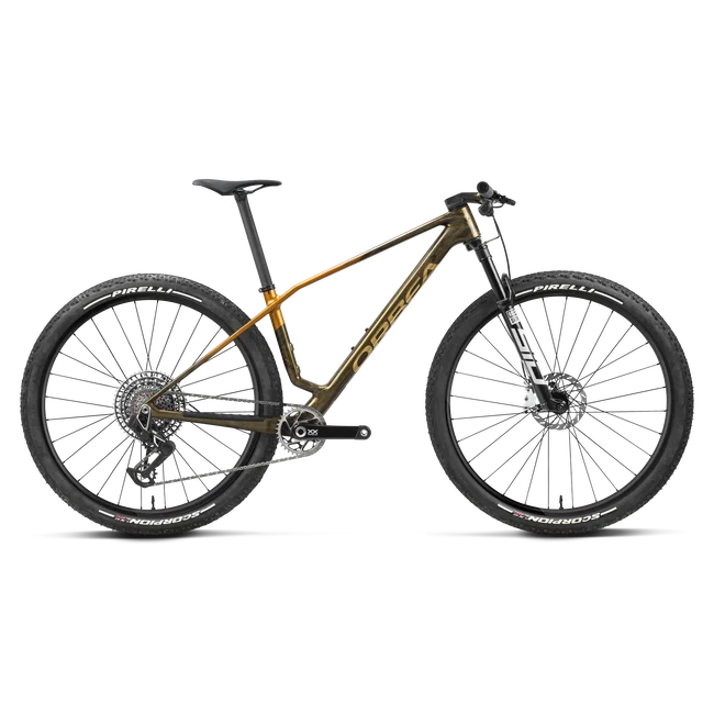 Orbea ALMA M-LTD (2027) - bicicletă MTB XC hardtail - Caramel Carbon View - Leo Orange (Gloss)