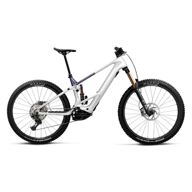 Orbea WILD TR M10 (2027) - bicicletă electrică eMTB Trail - White Chic - Tanzanite Evo C. View (Gloss)