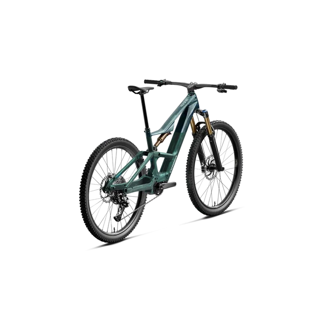 Orbea RISE SL M-LTD RS 420W (2027) - bicicletă electrică eMTB Trail - Escape Green C. View (Matt) - Cobalt Tide (Gloss)