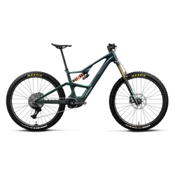 Orbea RISE LT M-LTD RS 420W (2027) - bicicletă electrică eMTB Trail - Escape Green C. View (Matt) - Cobalt Tide (Gloss)