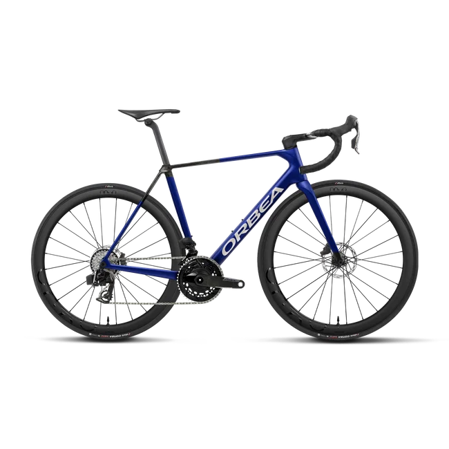 Orbea ORCA M21eTEAM (2027) - bicicletă șosea race - Cobalt Blue - Carbon Raw (Matt)