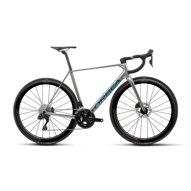 Orbea ORCA M30i LTD PWR (2027) - bicicletă șosea race - Spark Silver - Titan Grey (Gloss)