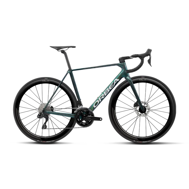 Orbea ORCA M30i LTD PWR (2027) - bicicletă șosea race - Escape Green - Carbon View Matt