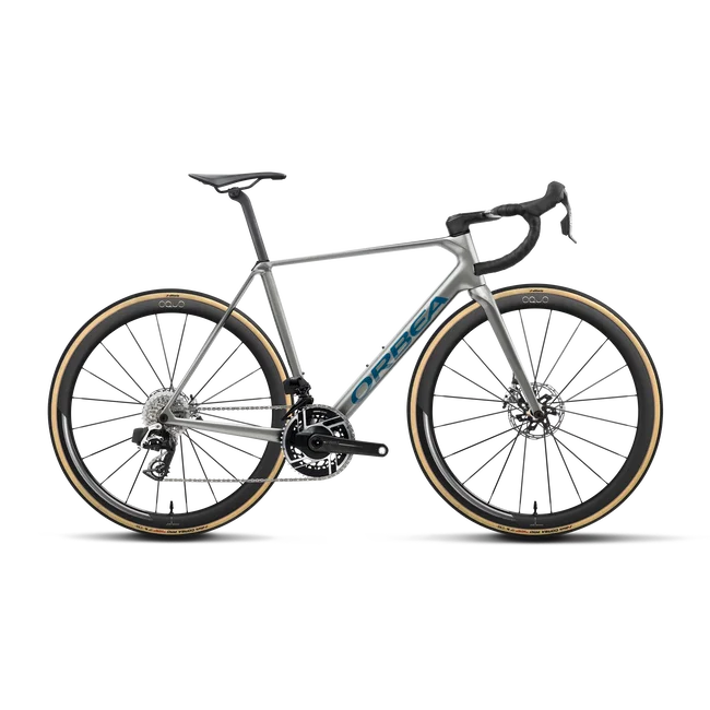 Orbea ORCA M11e LTD PWR (2027) - bicicletă șosea race - Spark Silver - Titan Grey (Gloss)