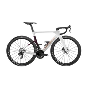 Orbea ORCA AERO M21e LTD (2027) - bicicletă șosea race aero - Golden Off White - Sunset (Gloss)