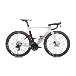Orbea ORCA AERO M21e LTD (2027) - bicicletă șosea race aero - Golden Off White - Sunset (Gloss)