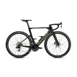 Orbea ORCA AERO M21e LTD (2027) - bicicletă șosea race aero - Magic Gold C. View - Titanium (Gloss)