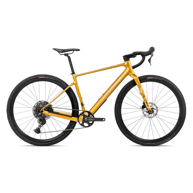 Orbea TERRA H40 1X (2027) - bicicletă gravel - Bumblebee Yellow - Brown (Gloss)