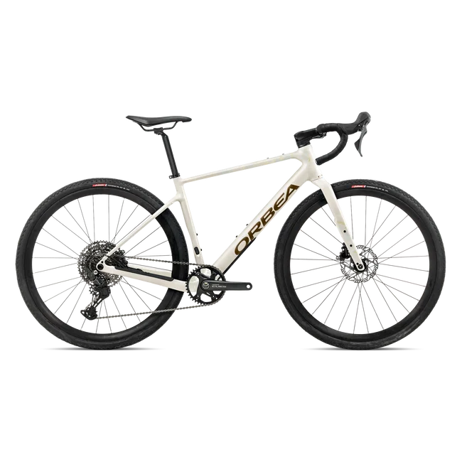 Orbea TERRA H40 1X (2027) - bicicletă gravel - Ivory White - Met. Olive Green (Gloss)