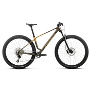 Orbea ALMA M50 (2027) - bicicletă MTB XC hardtail - Caramel Carbon View - Leo Orange (Gloss)
