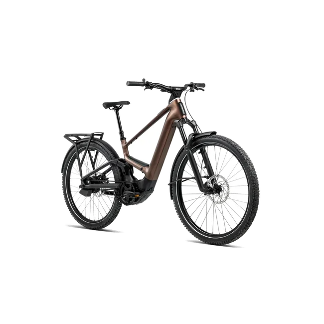 Orbea MUGA 20 (2027) - bicicletă electrică urbană - Metallic Rust - Diamond Black (Matt)