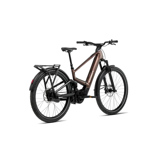 Orbea MUGA 20 (2027) - bicicletă electrică urbană - Metallic Rust - Diamond Black (Matt)