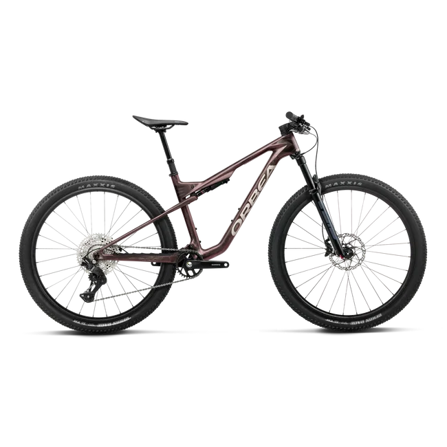 Orbea OIZ M30 (2027) - bicicletă MTB XC full suspension - Burning Ashes C. View (Matt) - Ivory White (Gloss)