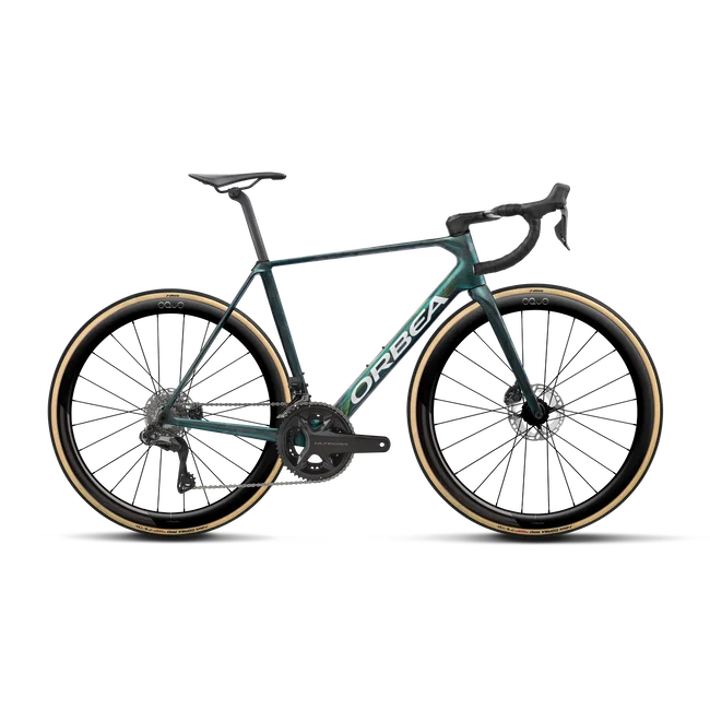 Orbea ORCA M20i LTD PWR (2027) - bicicletă șosea race - Escape Green - Carbon View Matt