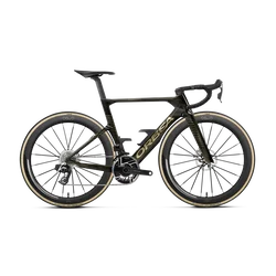 Orbea ORCA AERO M11e LTD PWR (2027) - bicicletă șosea race aero - Magic Gold C. View - Titanium (Gloss)