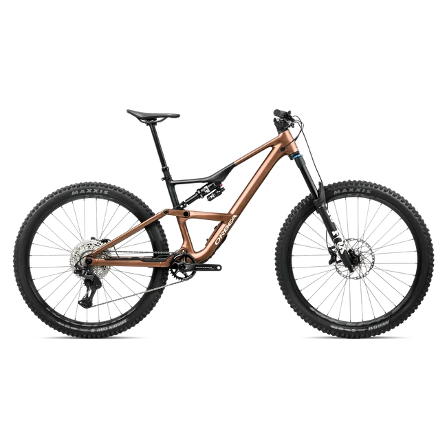 Orbea OCCAM LT H10 (2027) - bicicletă MTB All Mountain full suspension - Metallic Cinnamon - Black (Matt)